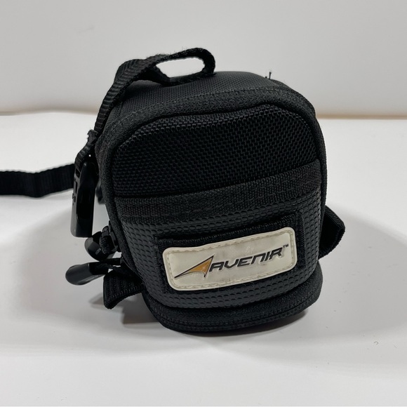 Avenir Small Big Mouth Bike Saddle Seat Bag Black Zip Closure - Picture 6 of 9